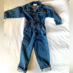 Vintage denim jumpsuit - Size 3T.